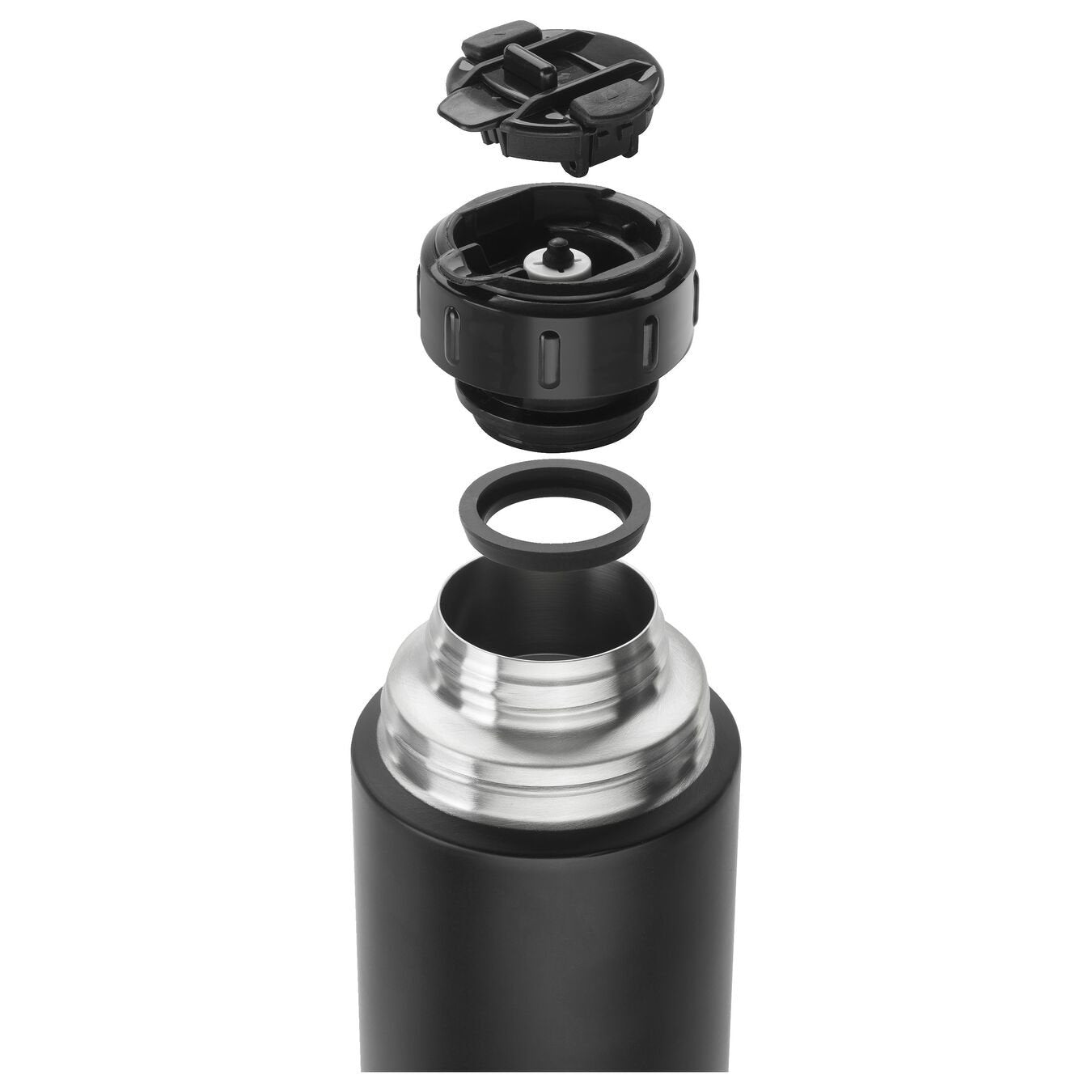 Jarra Termo Zwilling Thermo (39500-514-0) Con Taza 1 Litro Acero Inoxidable Negro