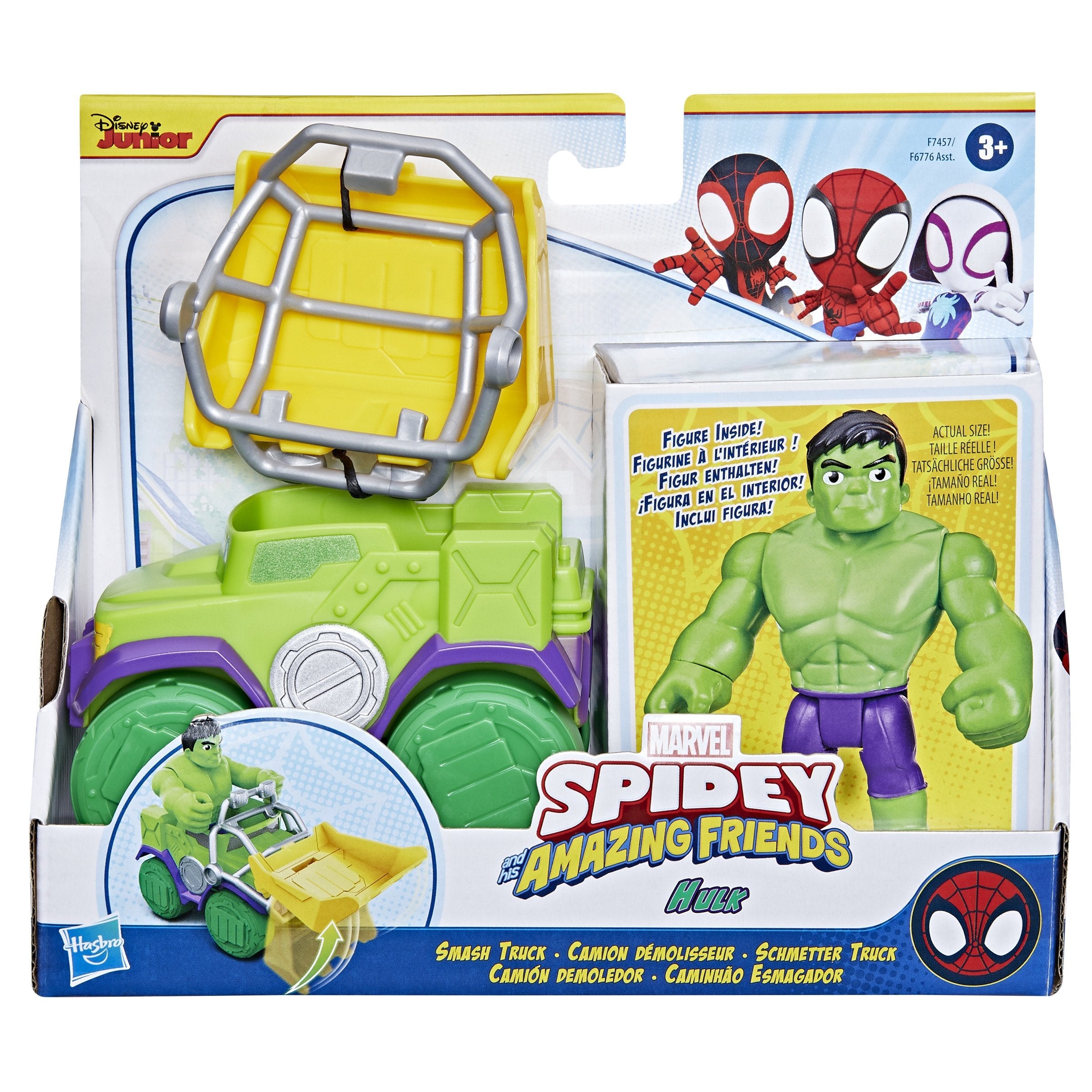 Set Camion Demoledor + Figura Hulk Spidey And His Amazing Friends Marvel