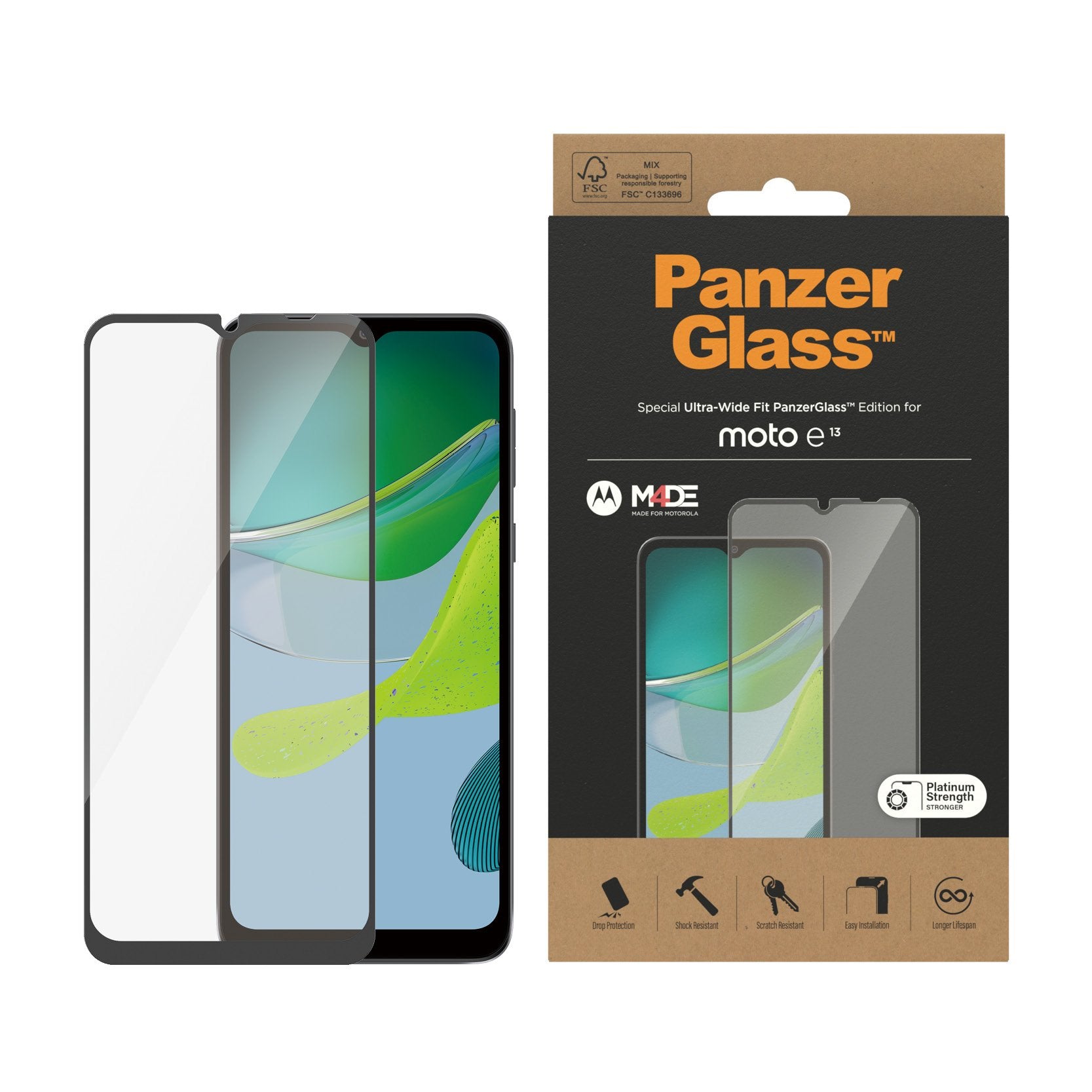EAN 5711724065767 - PanzerGlass ® Screen Protector Motorola moto e13 | Ultra-Wide Fit Protector de pantalla 1 pieza(s) imagen 2