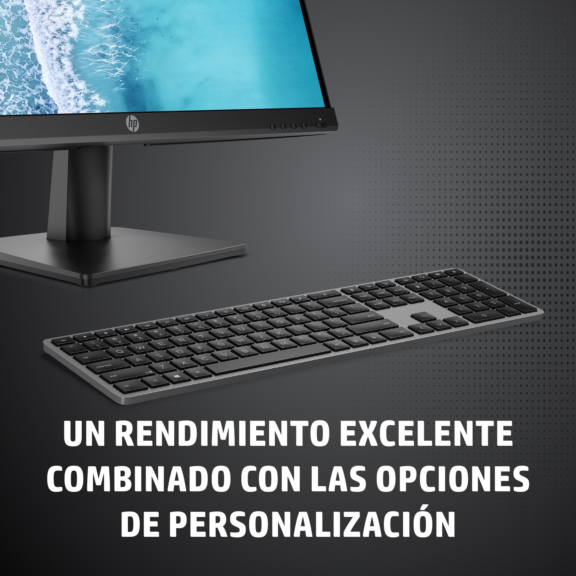 EAN 0196068099282 - HP 975 USB+BT Dual-Mode Wireless Keyboard teclado RF Wireless + Bluetooth Negro imagen 6