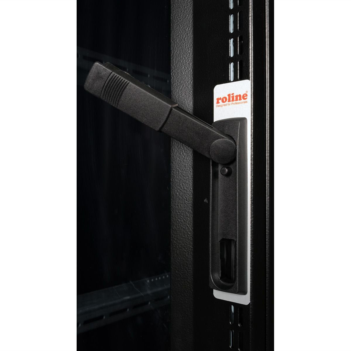 Roline 19-Zoll Serverschrank Pro 36 He, 600x1000 Bxt Schwarz Plexiglas