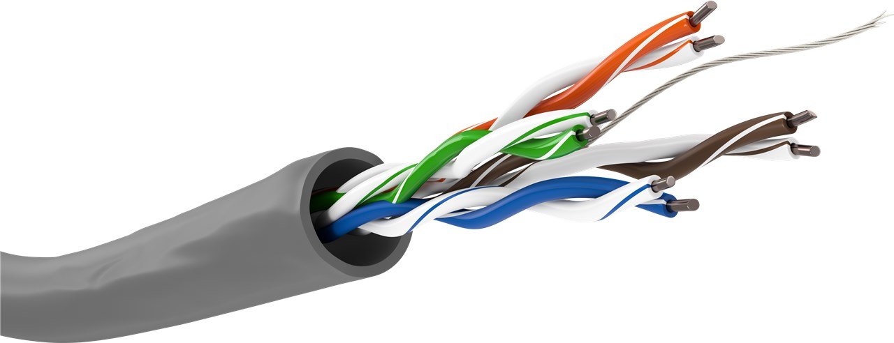 Goobay 68710 Cable De Red Cat 5e, U/Utp, Gris, 100m