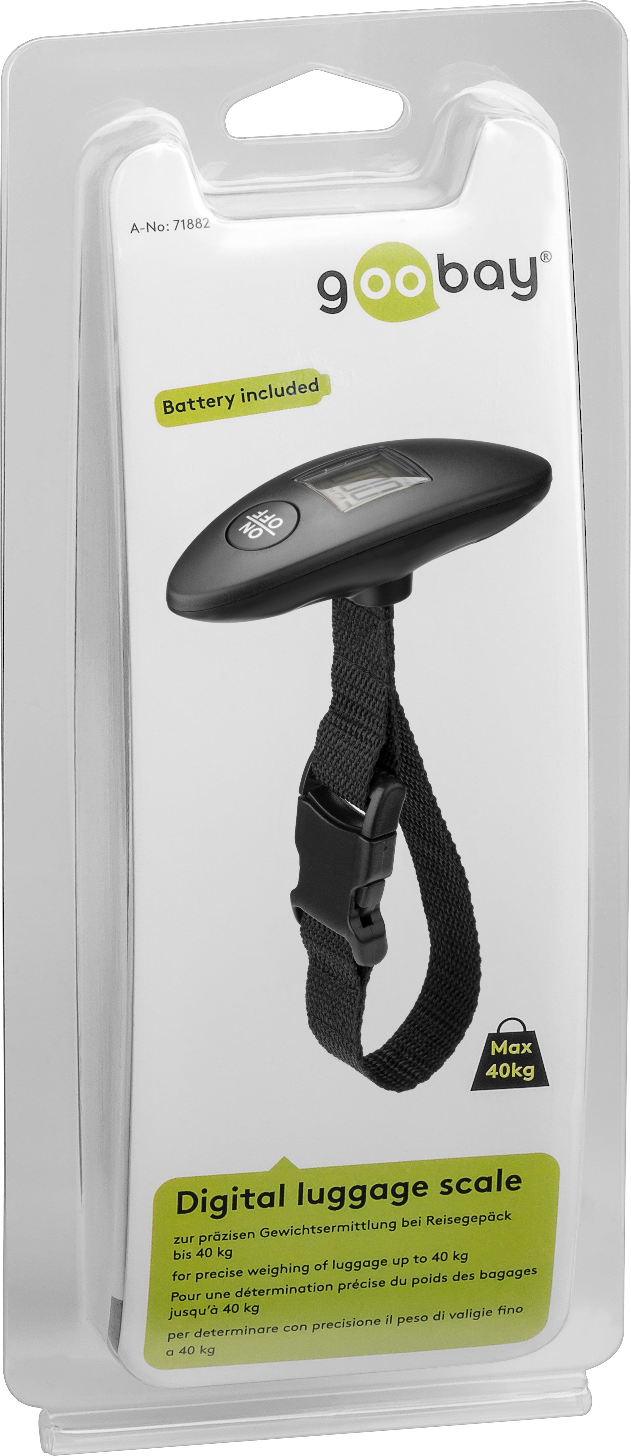 Goobay 71882 Báscula De Equipaje 40 Kg Electrónico