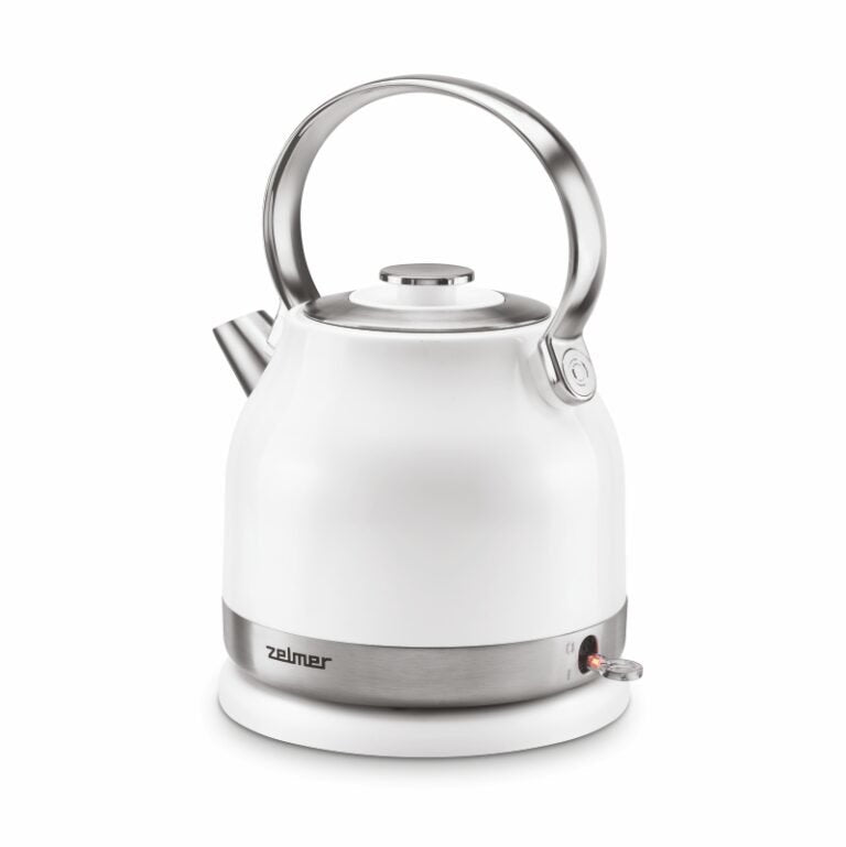 Tetera Zelmer Zck7940 Eléctrica 1,5 L 2200 W Acero Inoxidable, Blanco