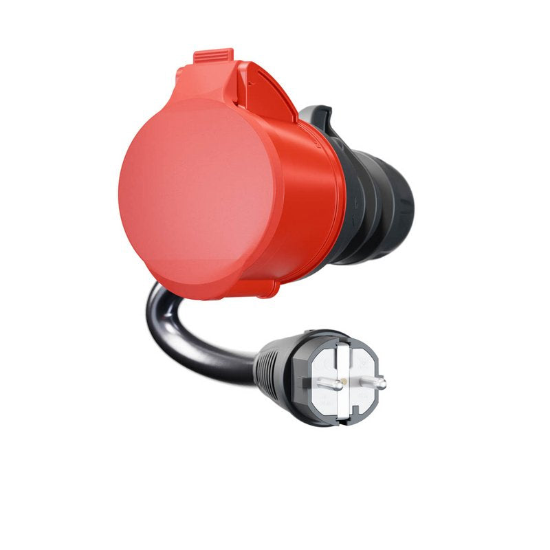 Go-E Adaptador Para Gemini Flex 22 Kw, Cee Rojo Drehstrom 32a > Haushaltssteckdose Ch-04-02