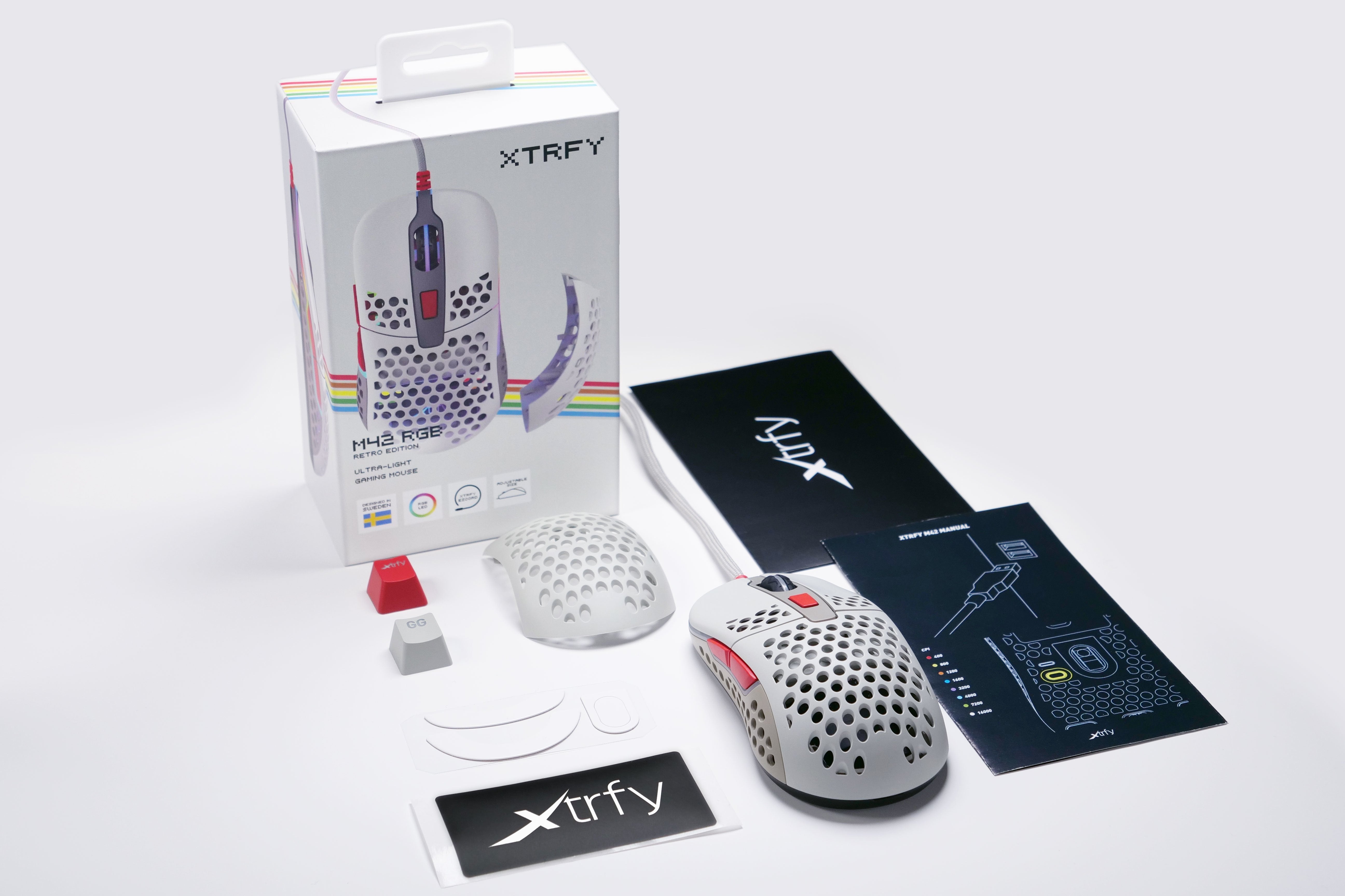 Xtrfy M42 Ratón Ambidextro Usb Tipo A Óptico 16000 Dpi