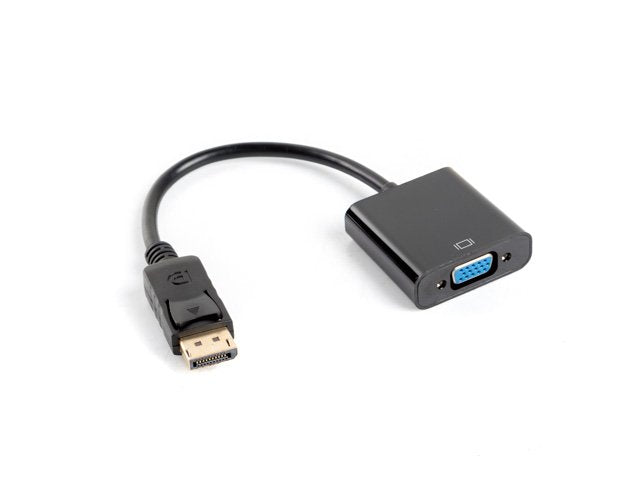 Lanberg Adaptador Displayport A Vga 1080p 60hz 0.20m Negro Ad-0002-Bk
