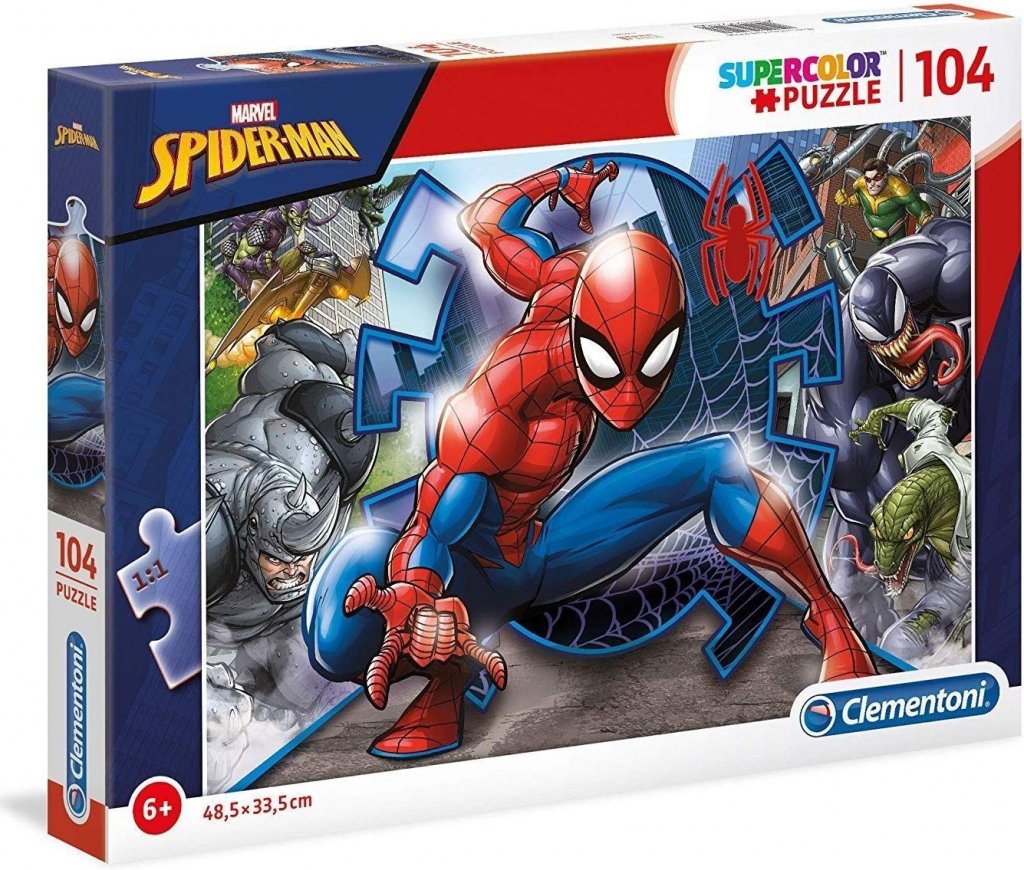 EAN 8005125271160 - Clementoni Spider-Man Puzzle rompecabezas 104 pieza(s) Dibujos imagen 1