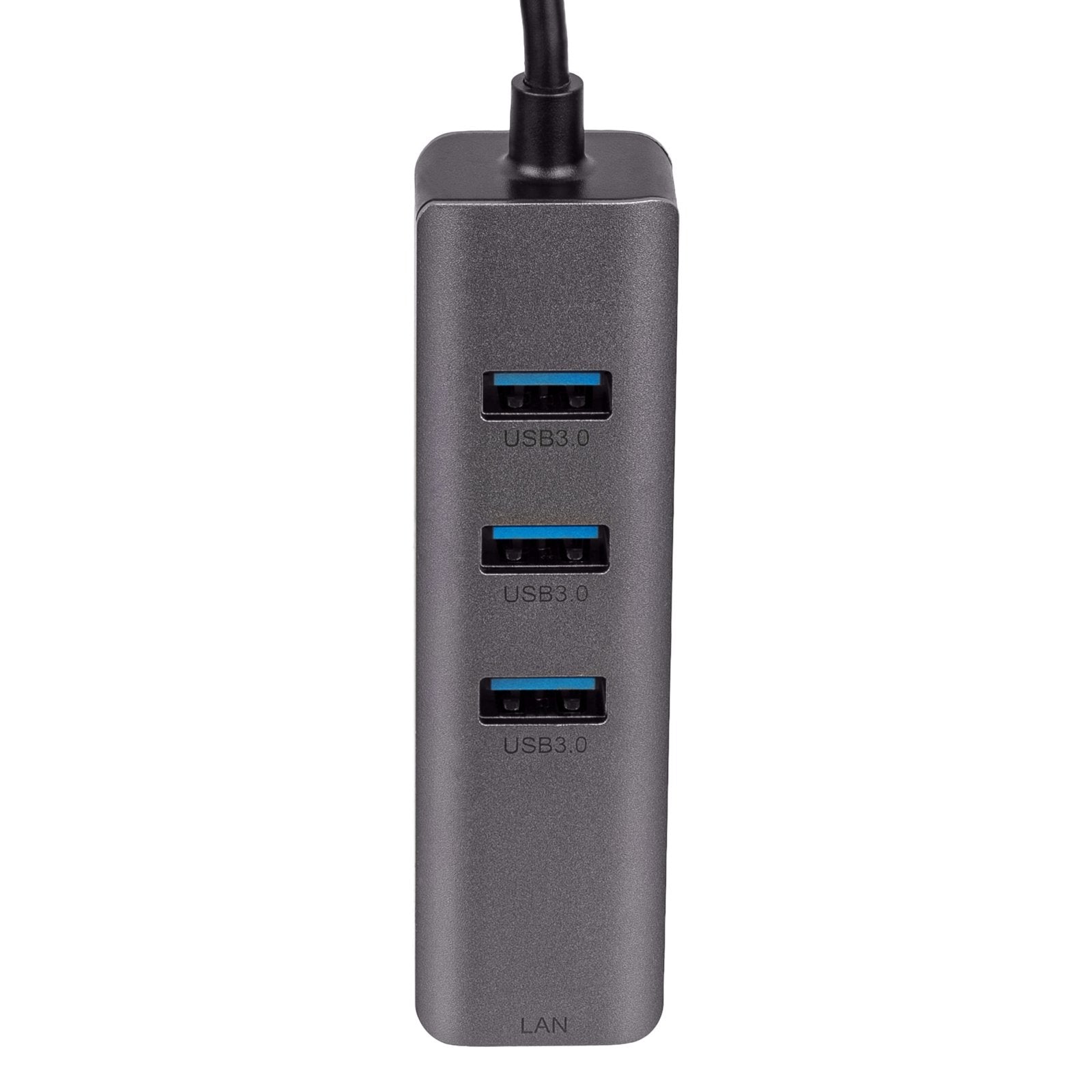 Akyga Hub Usb Tipo C To 3x Usb 3.0 Ak-Ad-66 Network Card 10 100 1000 15cm