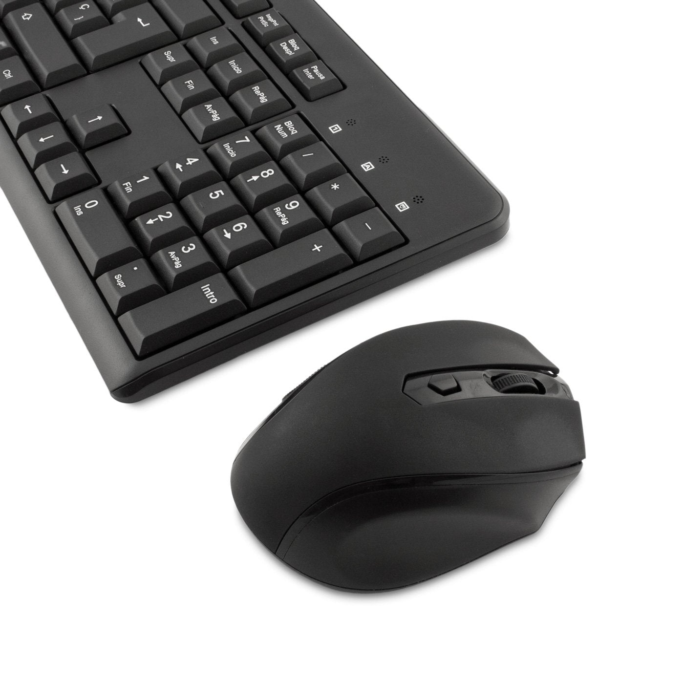 EAN 8436556141713 - CoolBox COO-KTR-02W teclado Ratón incluido Oficina RF inalámbrico QWERTY Español Negro imagen 3
