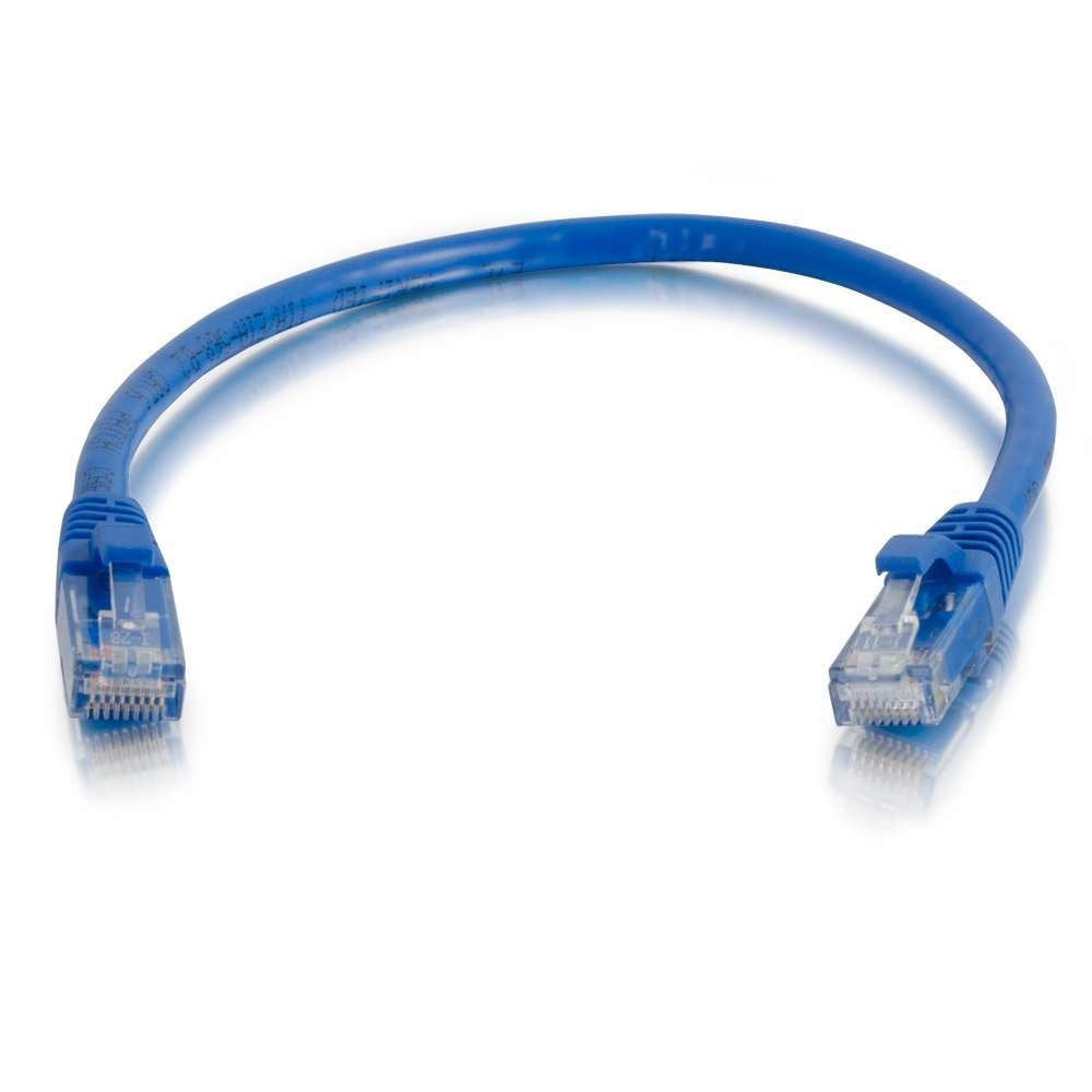 C2g Cat6 Booted Unshielded (Utp) Network Patch Cable Cable De Interconexión Rj-45 (M) A Rj-45 (M) 3 M Utp Cat 6 Moldeado Sin Enganches Trenzado Azul