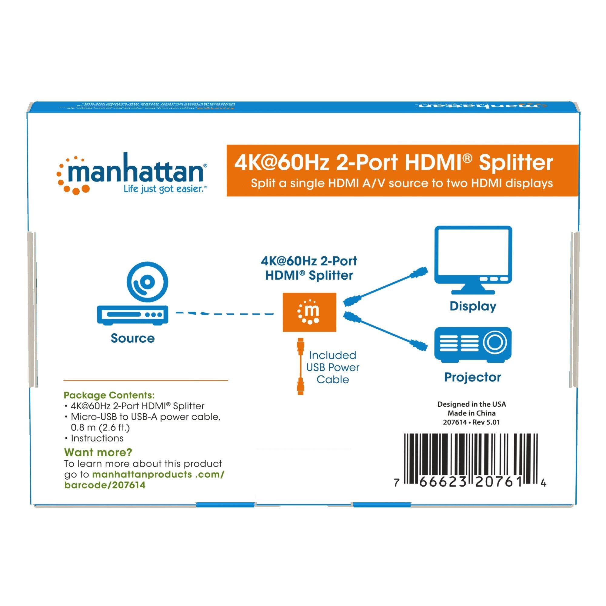 EAN 0766623207614 - Manhattan 207614 divisor de video HDMI 2x HDMI imagen 12