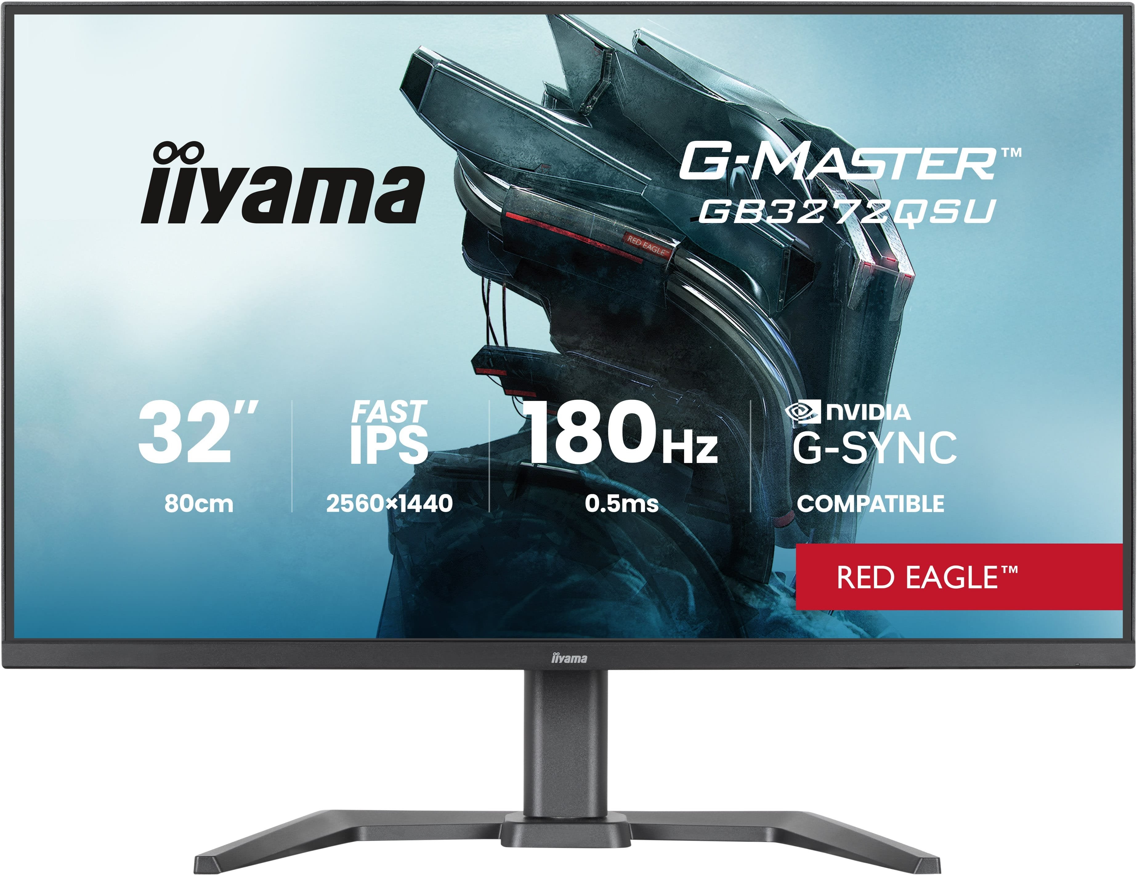 Iiyama 80,0cm 32" Gb3272qsu-B1 16:9 2xhdmi+Dp+2xusb-C