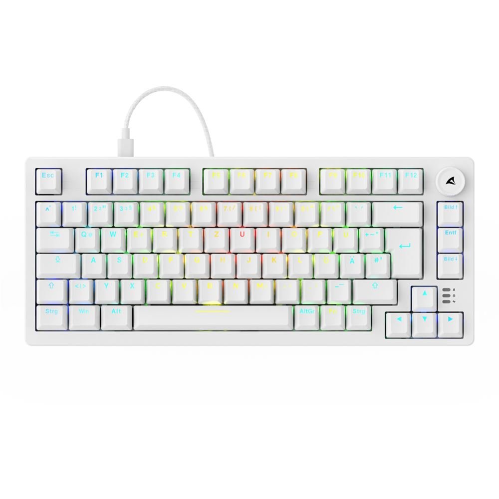 EAN 4044951041817 - Sharkoon SGK25 teclado Hogar USB QWERTZ Alemán Blanco imagen 2