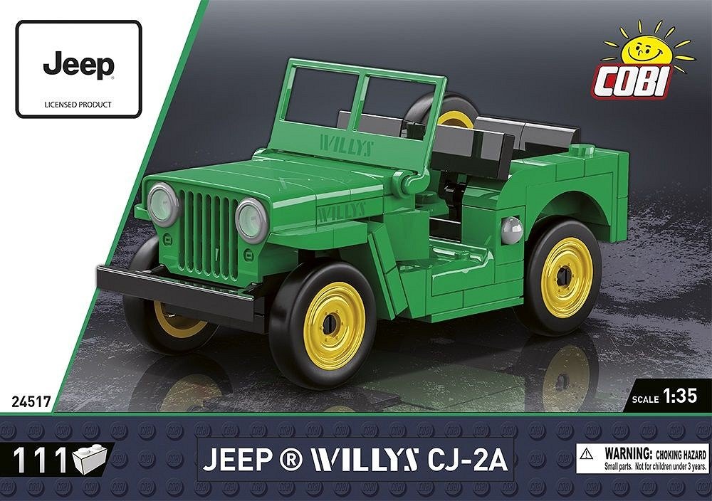 Cobi Jeep Willys Cj-2a, Juguetes De Construcción Verde Cobi-24517