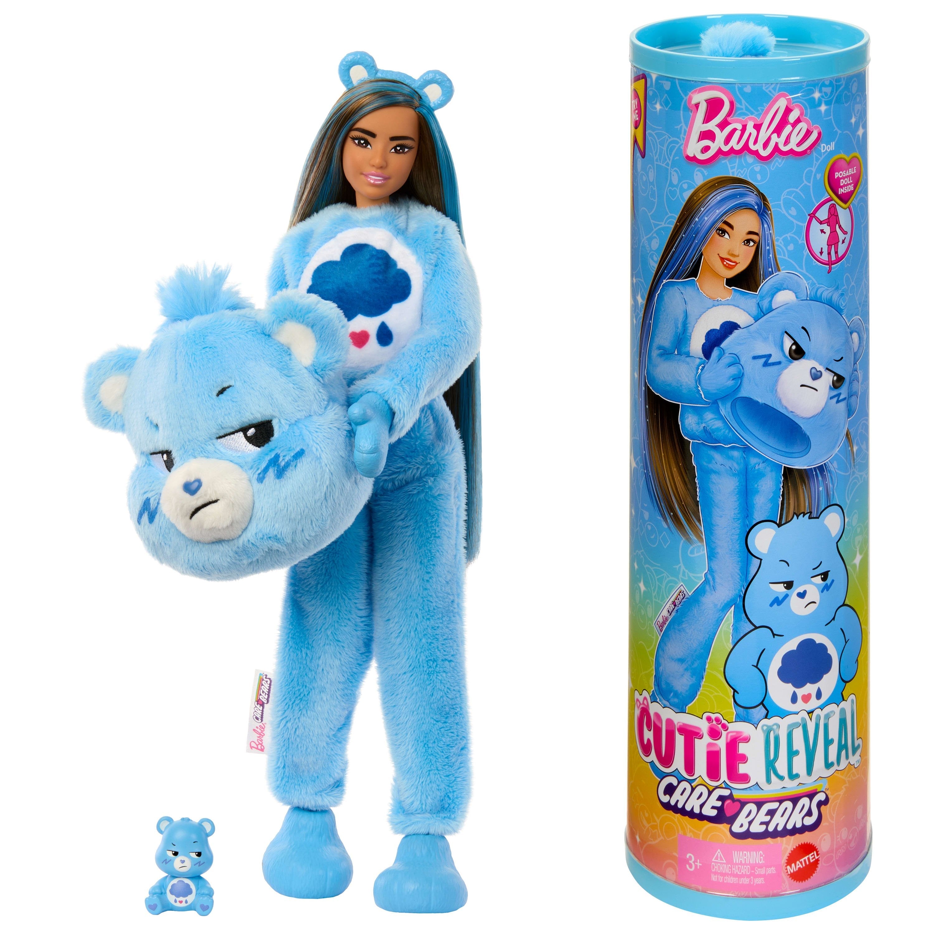 Muñeca Mattel Barbie Cutie Reveal Care Bears Series - Oso Gruñidor Jcn96