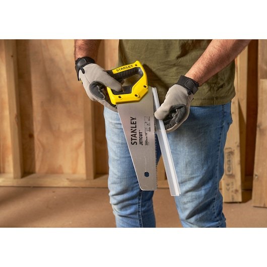 EAN 3253562152817 - Stanley 2-15-281 sierra 38 cm Negro, Acero inoxidable, Amarillo imagen 9