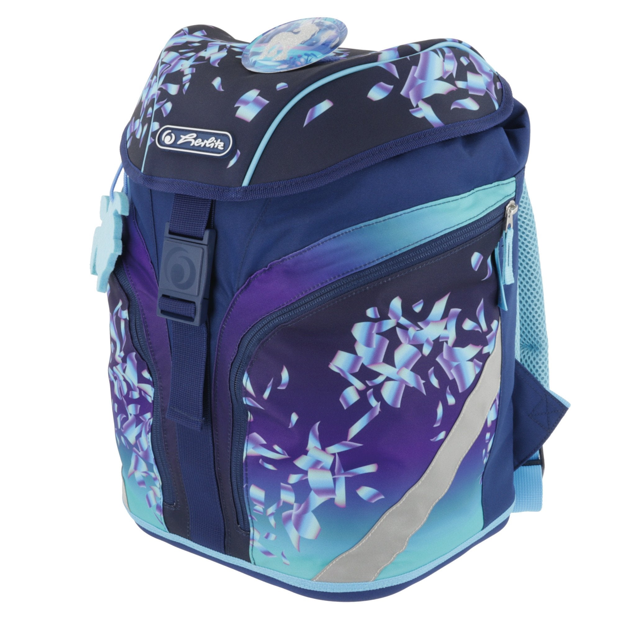EAN 4008110370651 - Herlitz SoftLight Plus Greenline Blue Ice juego de mochila escolar Chica Poliéster Azul, Marina imagen 7