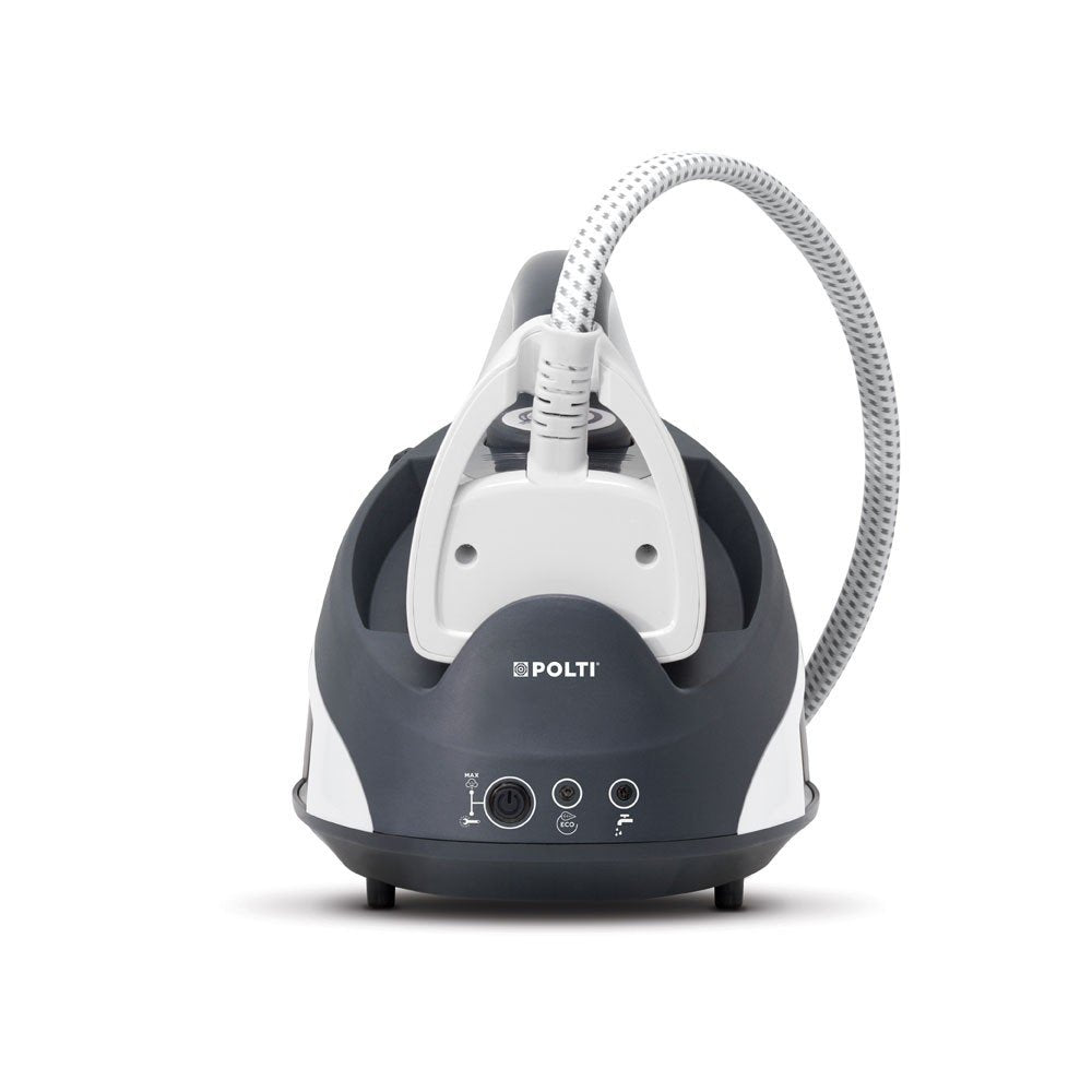 Centro De Planchado 2200w 6,5 Bar Polti Pol-8007411012198 Vapor Continuo 120 G/Min Suela Cerámica Gris, Blanco