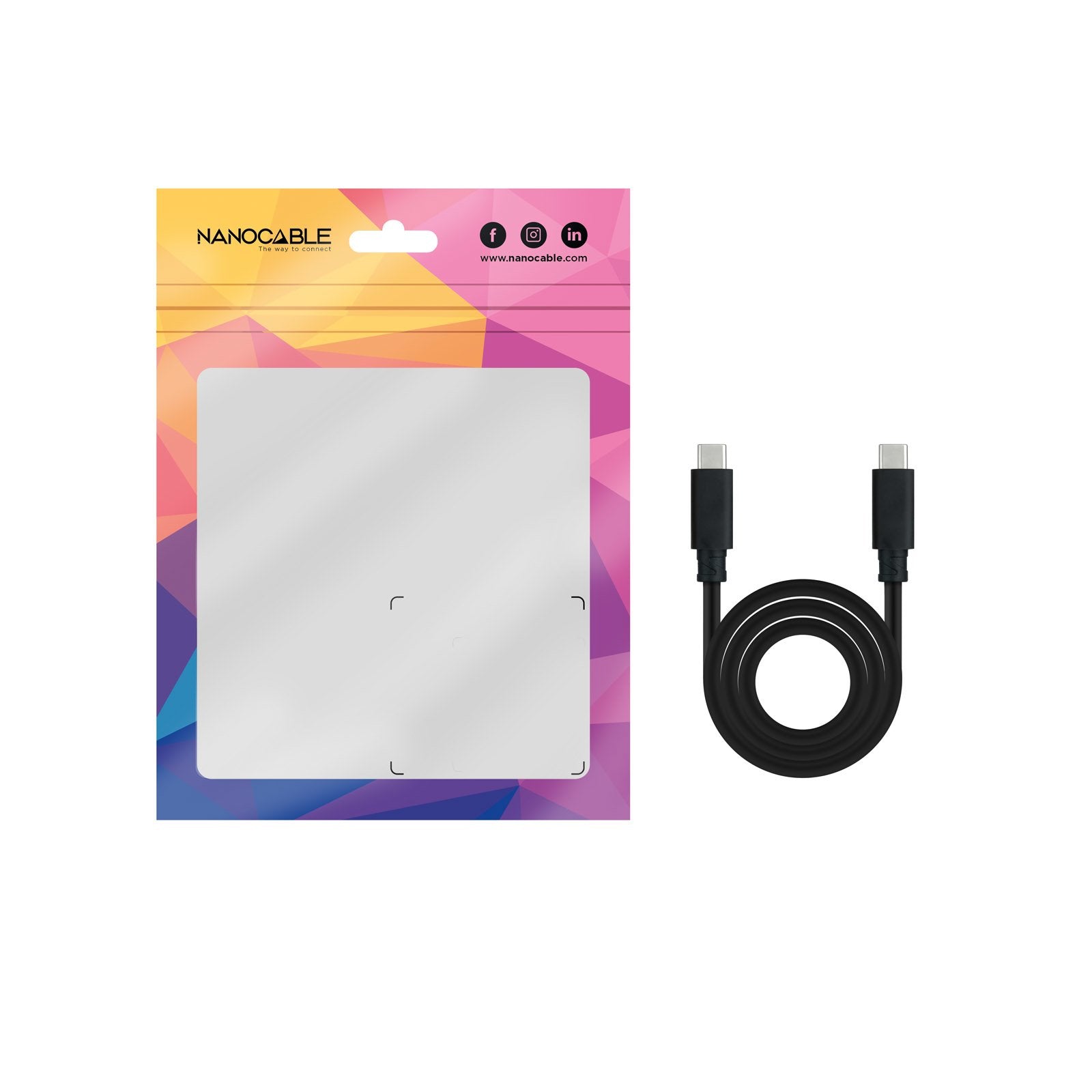 Nanocable Cable Usb 3.1 Gen2 5a Usb-C/M-Usb-C/M 2m - Negro