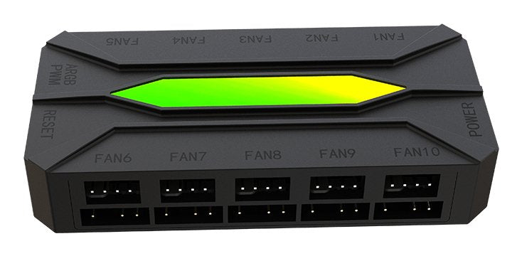 EAN 8435099534051 - KeepOut X-FHUB10 controlador de velocidad de ventilador 10 canales Negro imagen 2