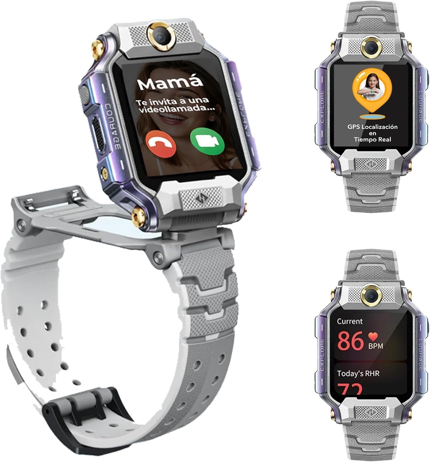 Imoo Watch Phone X10 Grau Kinder Smart-Watch
