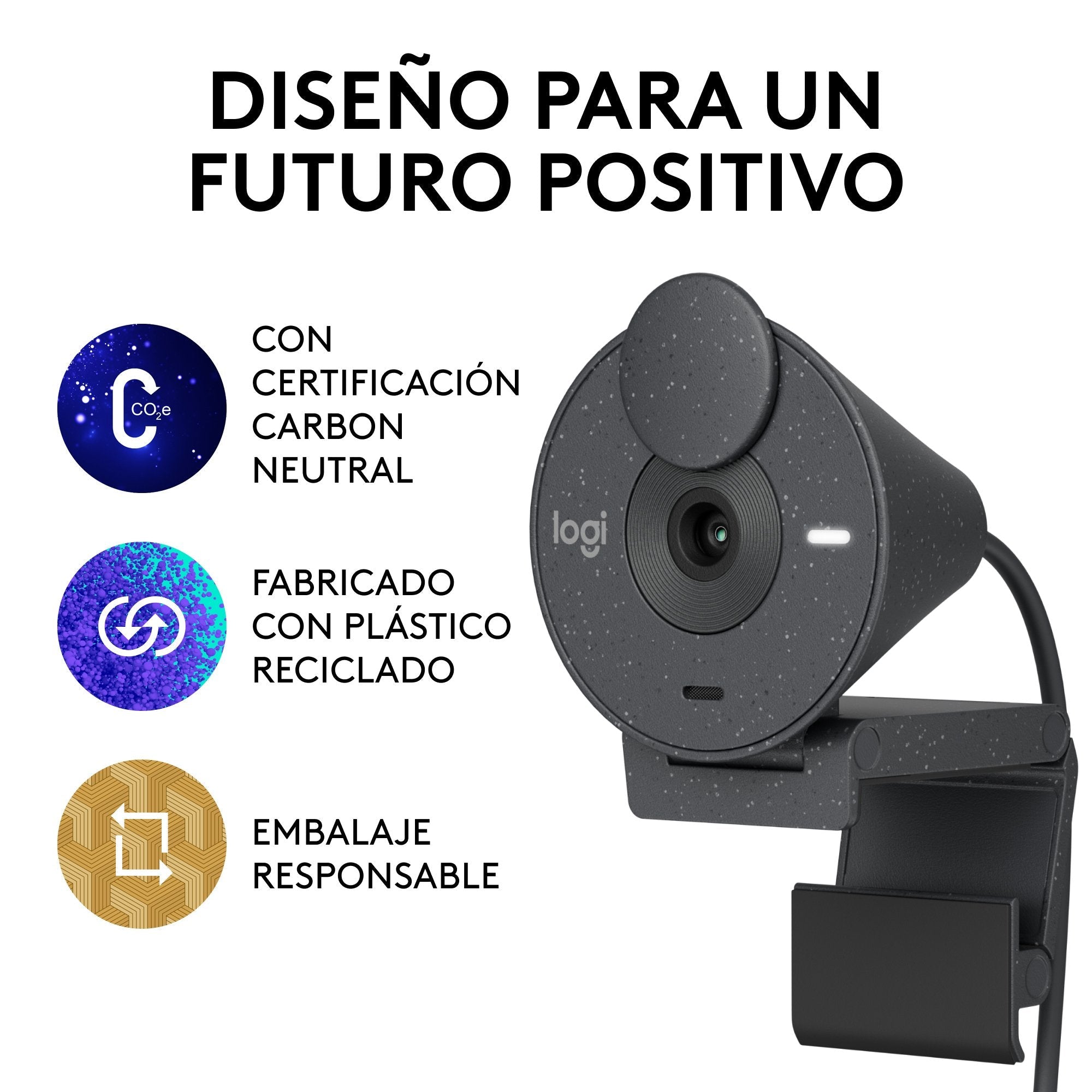 Logitech Brio 300 Cámara Web 2 Mp 1920 X 1080 Pixeles Usb-C Grafito