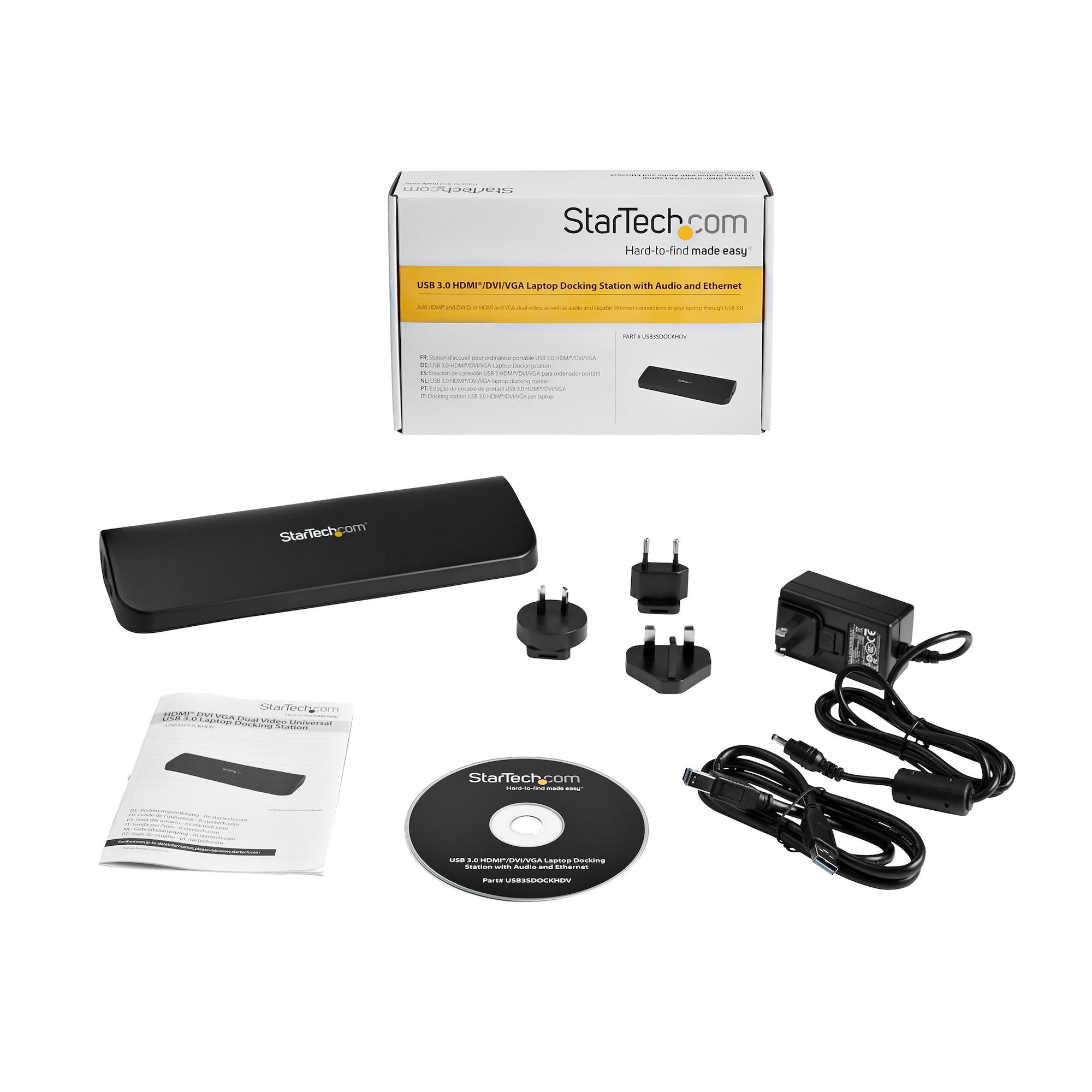EAN 0065030851299 - StarTech.com USB3SDOCKHDV base para portátil y replicador de puertos Alámbrico USB 3.2 Gen 1 (3.1 Gen 1) imagen 6