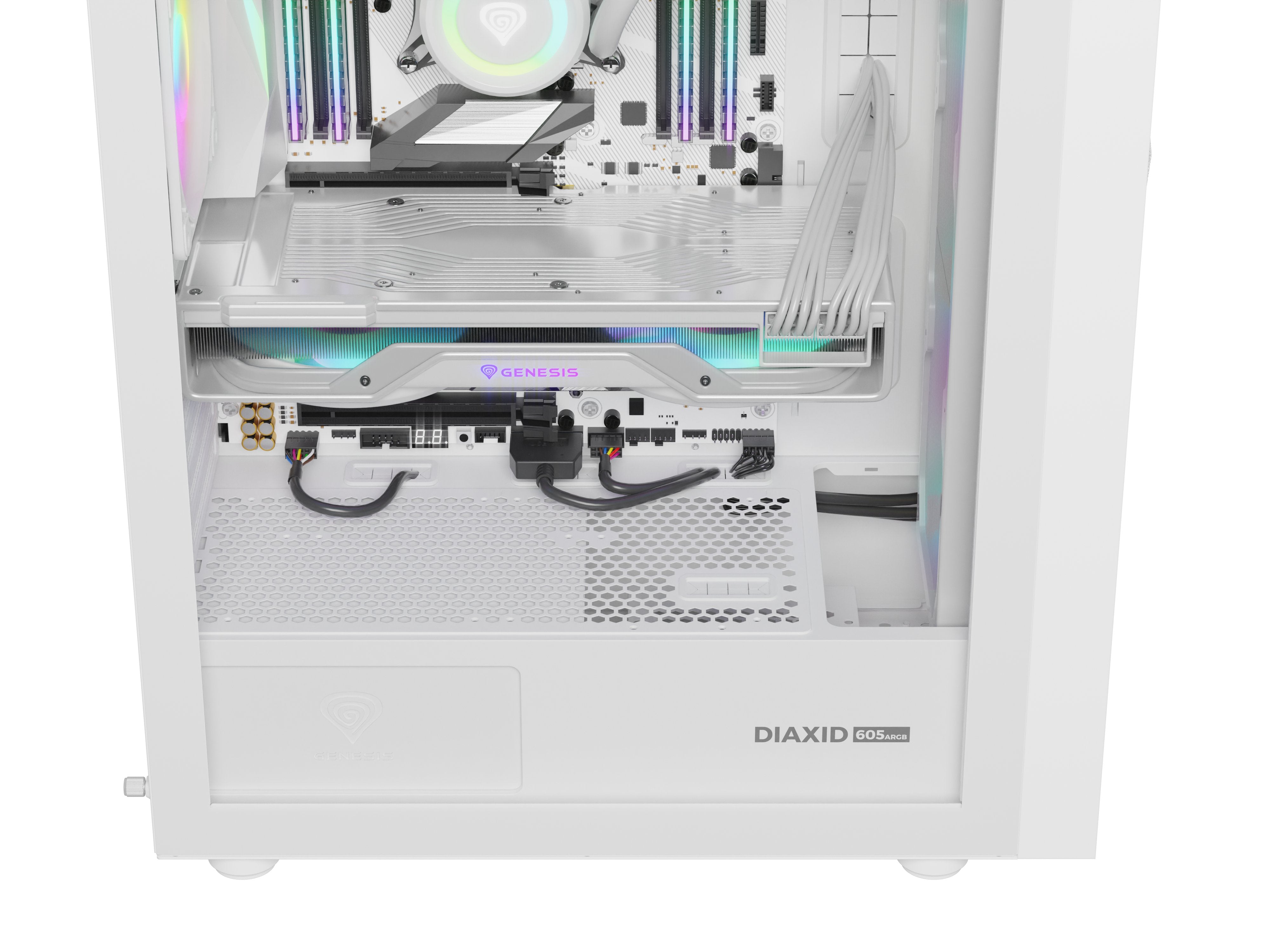EAN 5901969444544 - GENESIS Diaxid 605 ARGB Midi Tower Blanco imagen 24