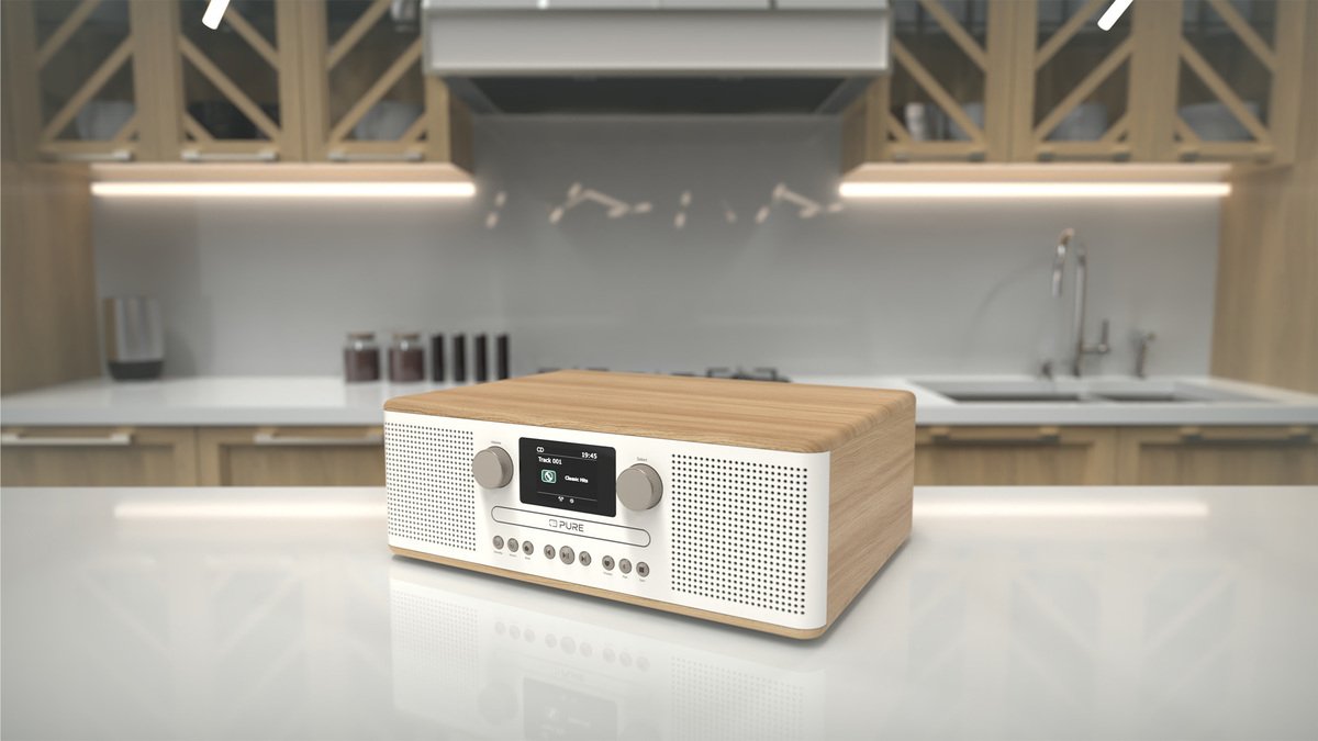 Pure Classic C-D6 Digitalradio White Oak Eu Uk
