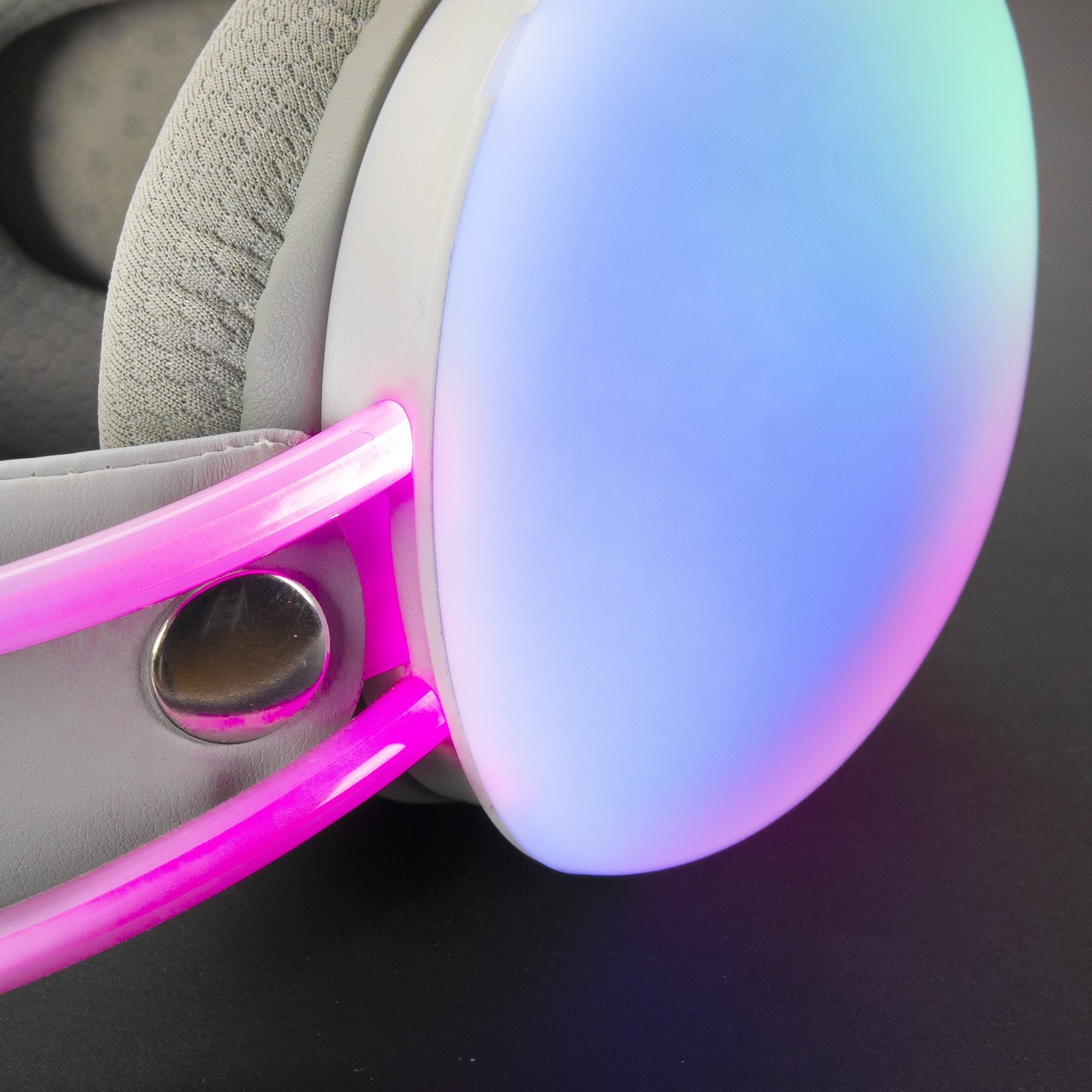 Auriculares Mars Gaming Mh Glow Jack 3.5mm Rgb Rosas