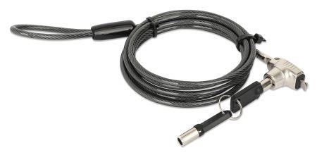 Cable Manhattan 440486 Antirrobo Negro, Translúcido 1,8 M