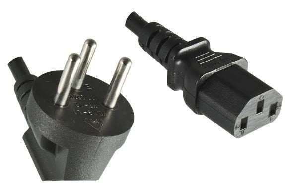 Power Cord Israel To C13 1.8m Israel Type H To C13