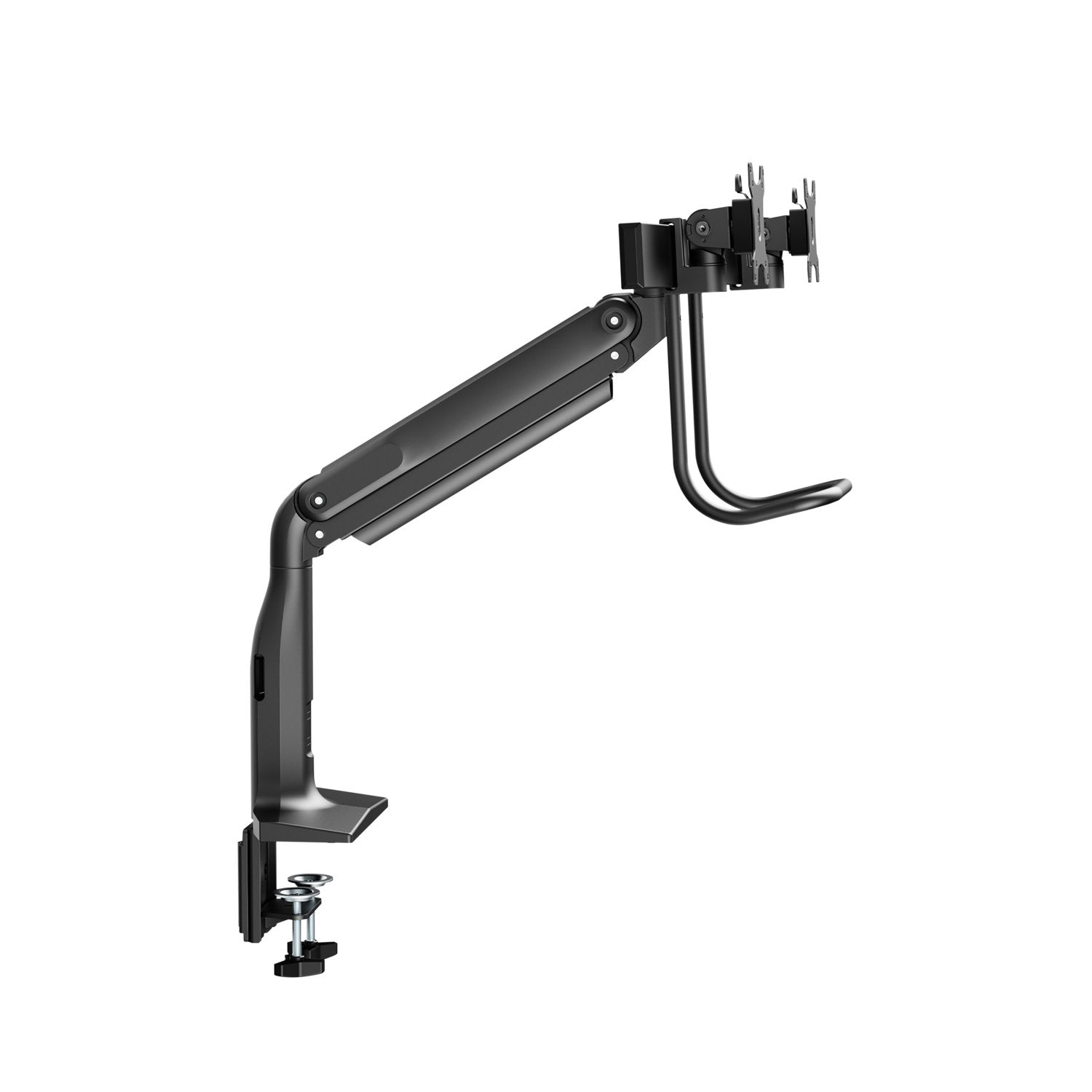 V7 Soporte Con Brazos Con Resorte De Gas De Alta Resistencia Para Dos Monitores