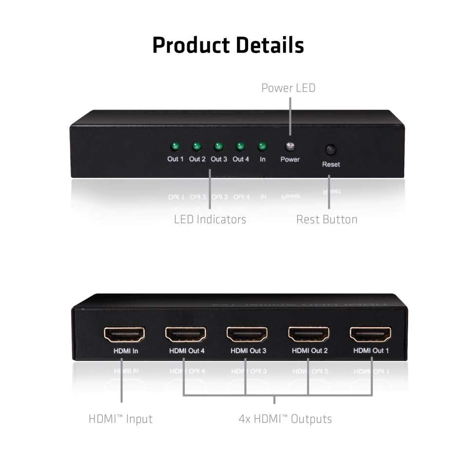 Hdmi 2.0 1x4 Splitter