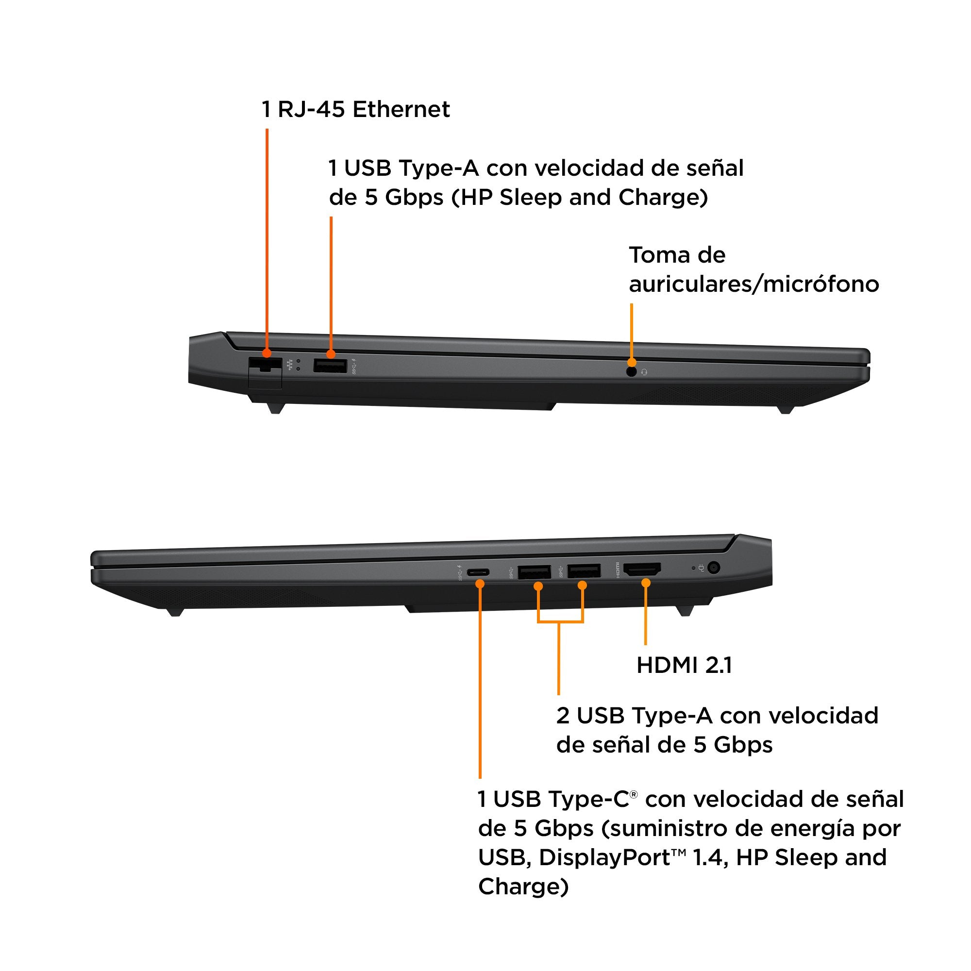 EAN 0197192254073 - HP Victus Gaming Victus 16-r0027ns Intel® Core™ i7 i7-13700H Portátil 40,9 cm (16.1") Full HD 16 GB DDR5- imagen 5