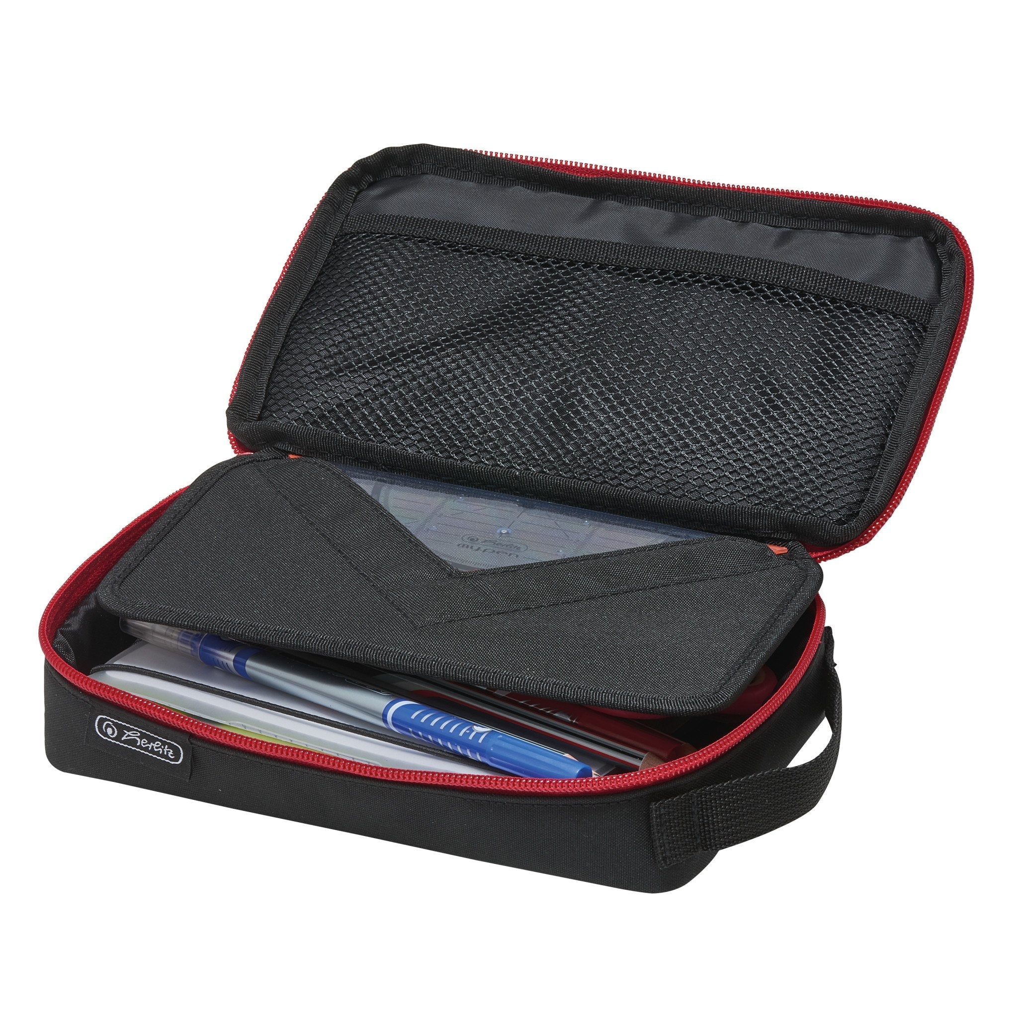 Herlitz Faulenzer 2 Go Negro Rot