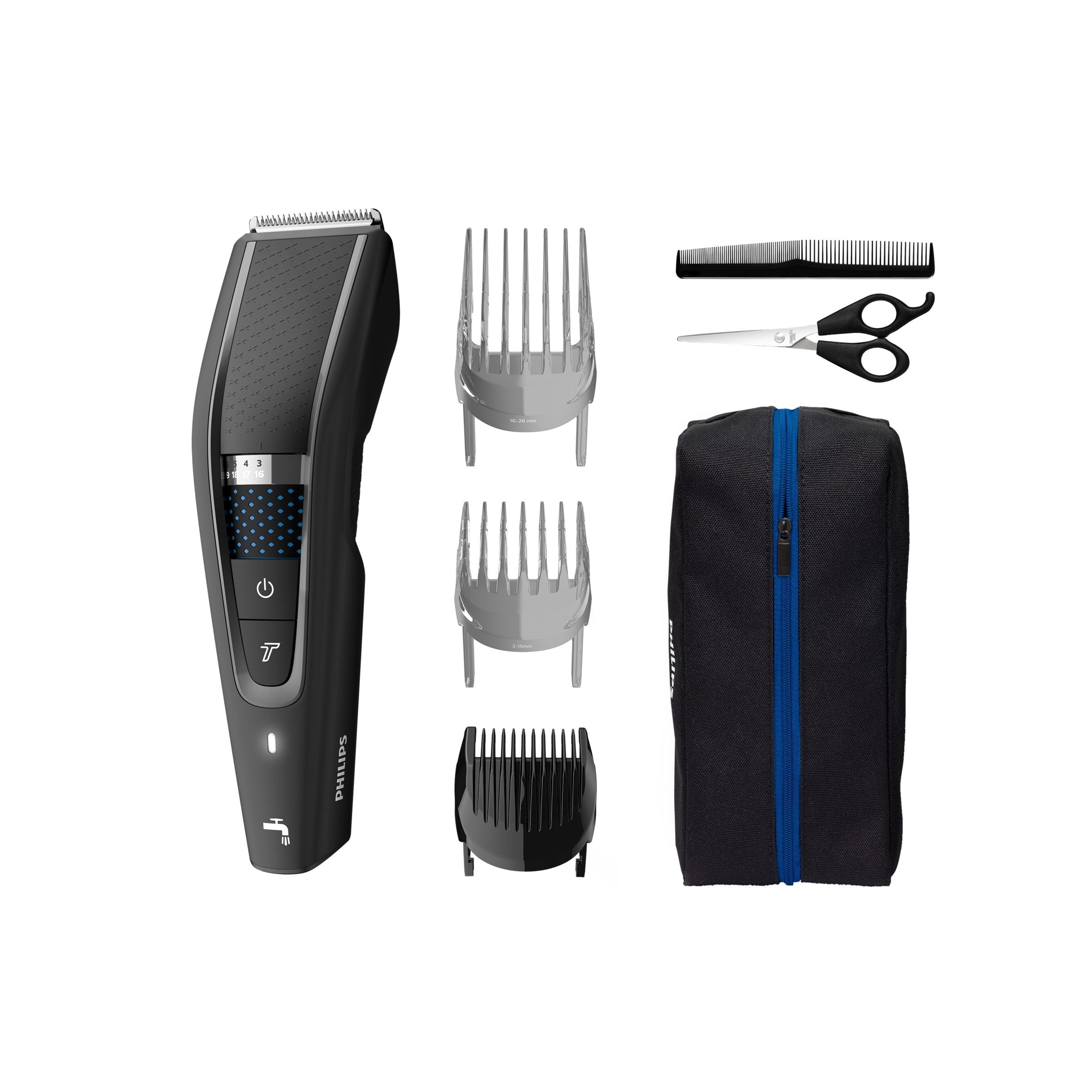 EAN 8710103901587 - Philips 5000 series HC5632/15 cortadora de pelo y maquinilla Negro 28 Ión de litio imagen 1