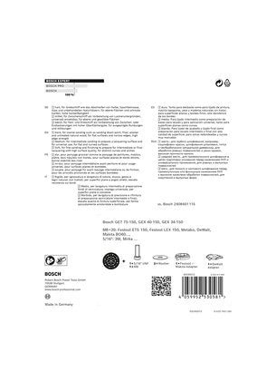 EAN 4059952530574 - Bosch 2 608 900 007 disco de afilar Plato de apoyo de disco lijador imagen 7