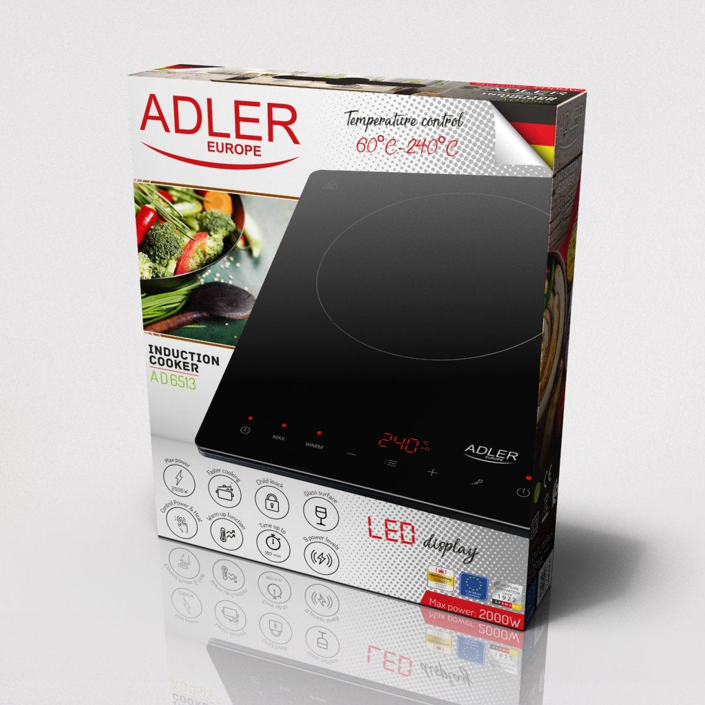 EAN 5902934838856 - Adler AD 6513 hobs Negro Encimera 29 cm Con placa de inducción 1 zona(s) imagen 8