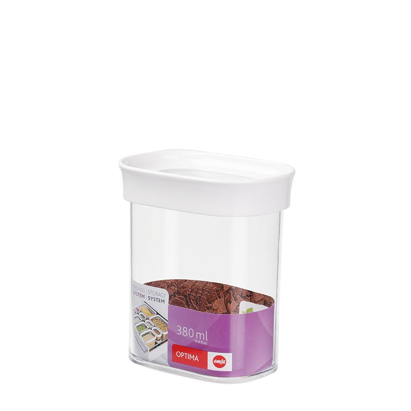 Emsa Vorratsdose Optima 11.9 Cm Hoch Transparente Blanco 0.38 L. 1 Unidades