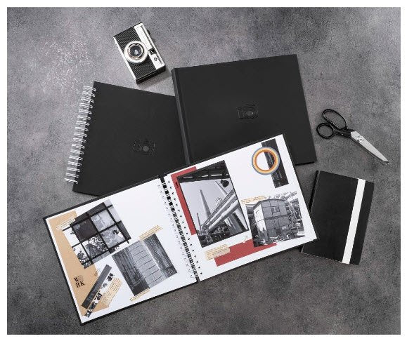 Hama Signs Spiral-Album 28x24 50 Weisse Seiten, Schwarz 7500