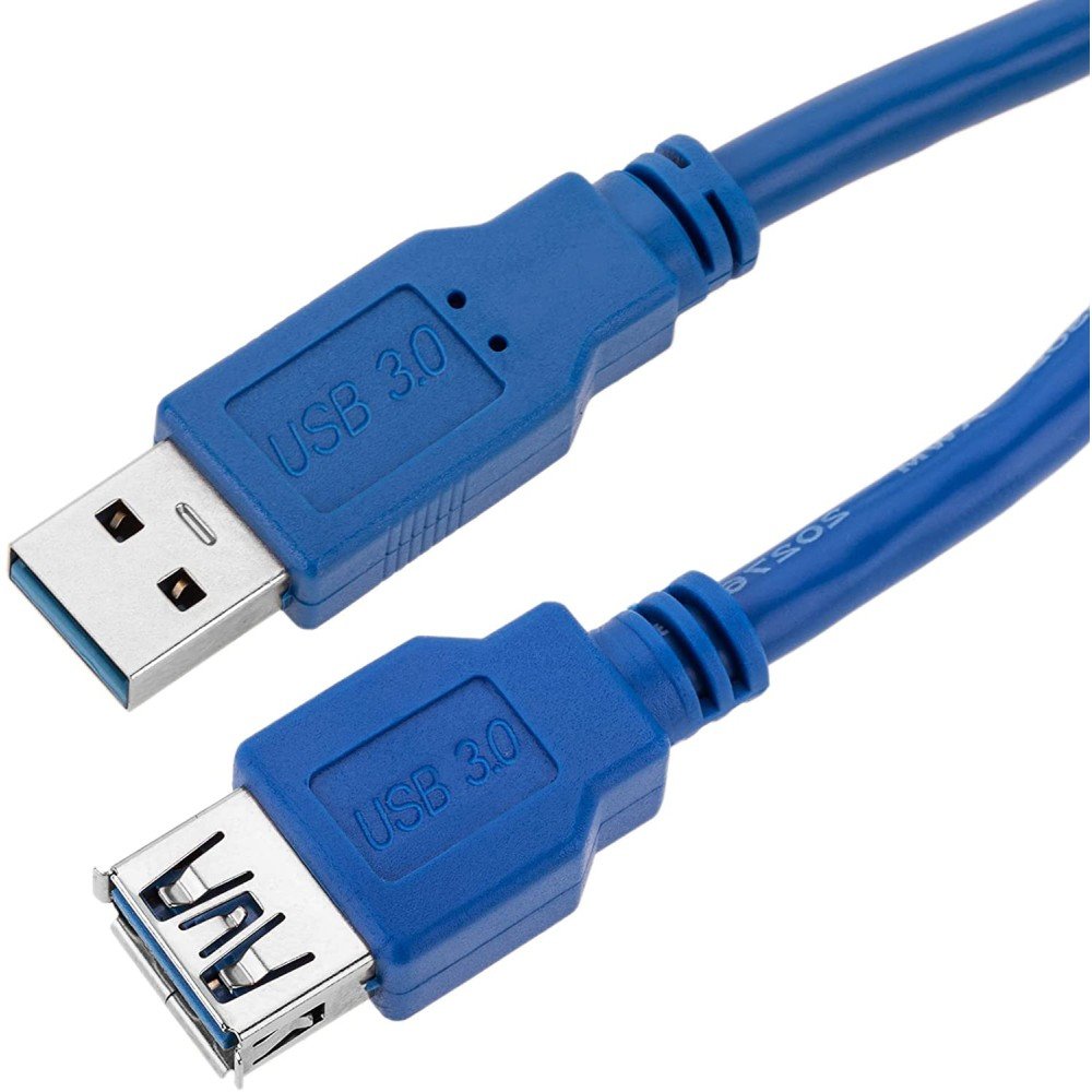 Techly 3.0m Usb 3.0 A M/F Cable Usb 3 M 3.2 Gen 1 (3.1 Gen 1) Usb A Azul