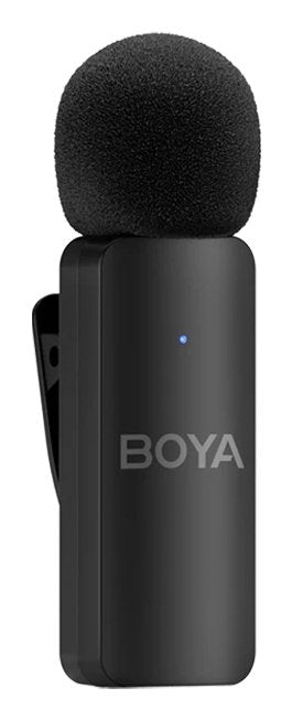 Boya Microphone Wireless By-V4 2.4ghz With 4 Transmitters And 1 Receiver (Lightning) Black Eu