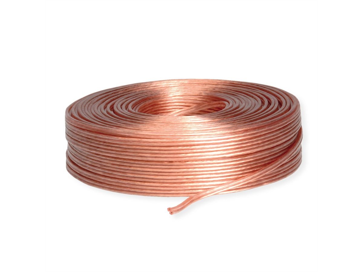 Goobay Speaker Cable 2x1.5mm2. Cca Tranparent 100m