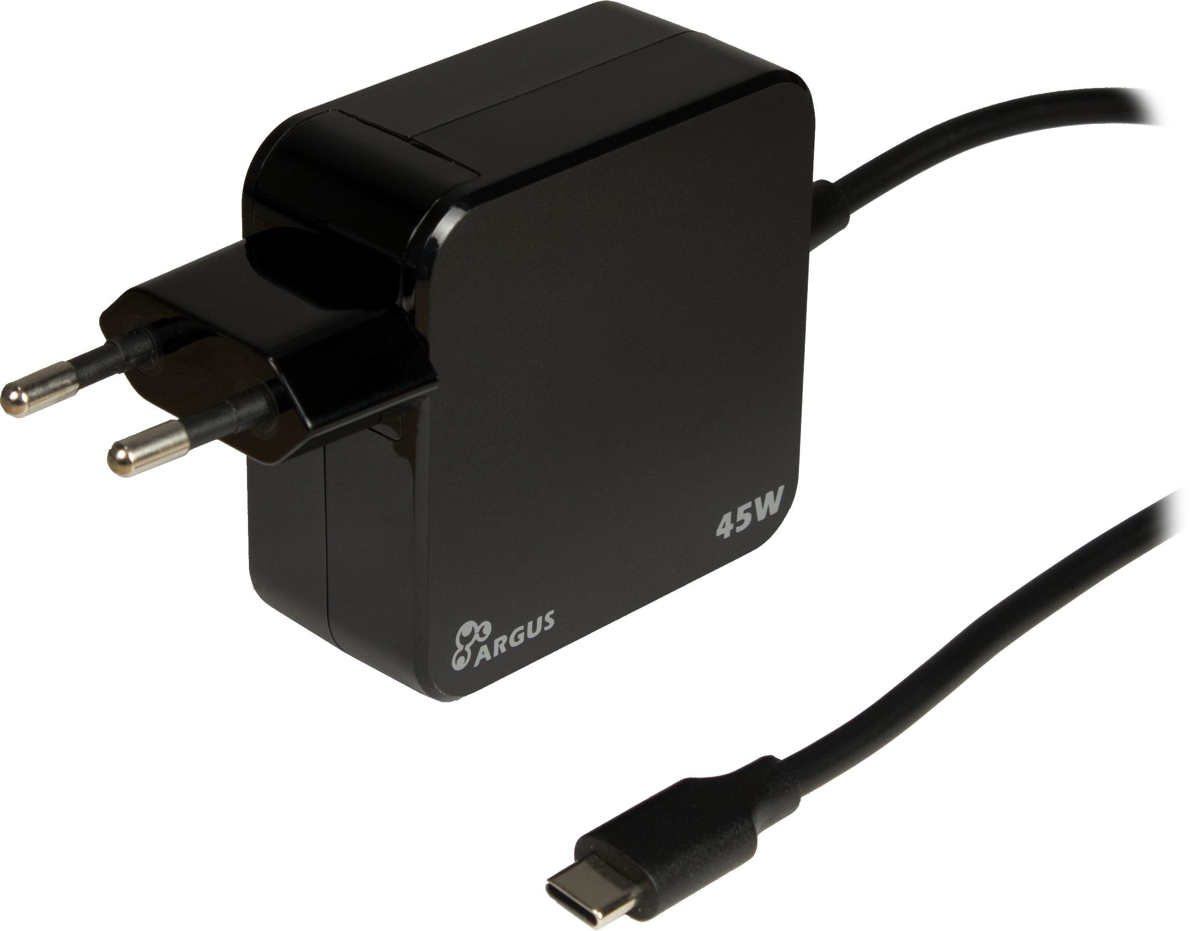 Inter Tech Cargador Usb-C 45w Negro Pd-2045