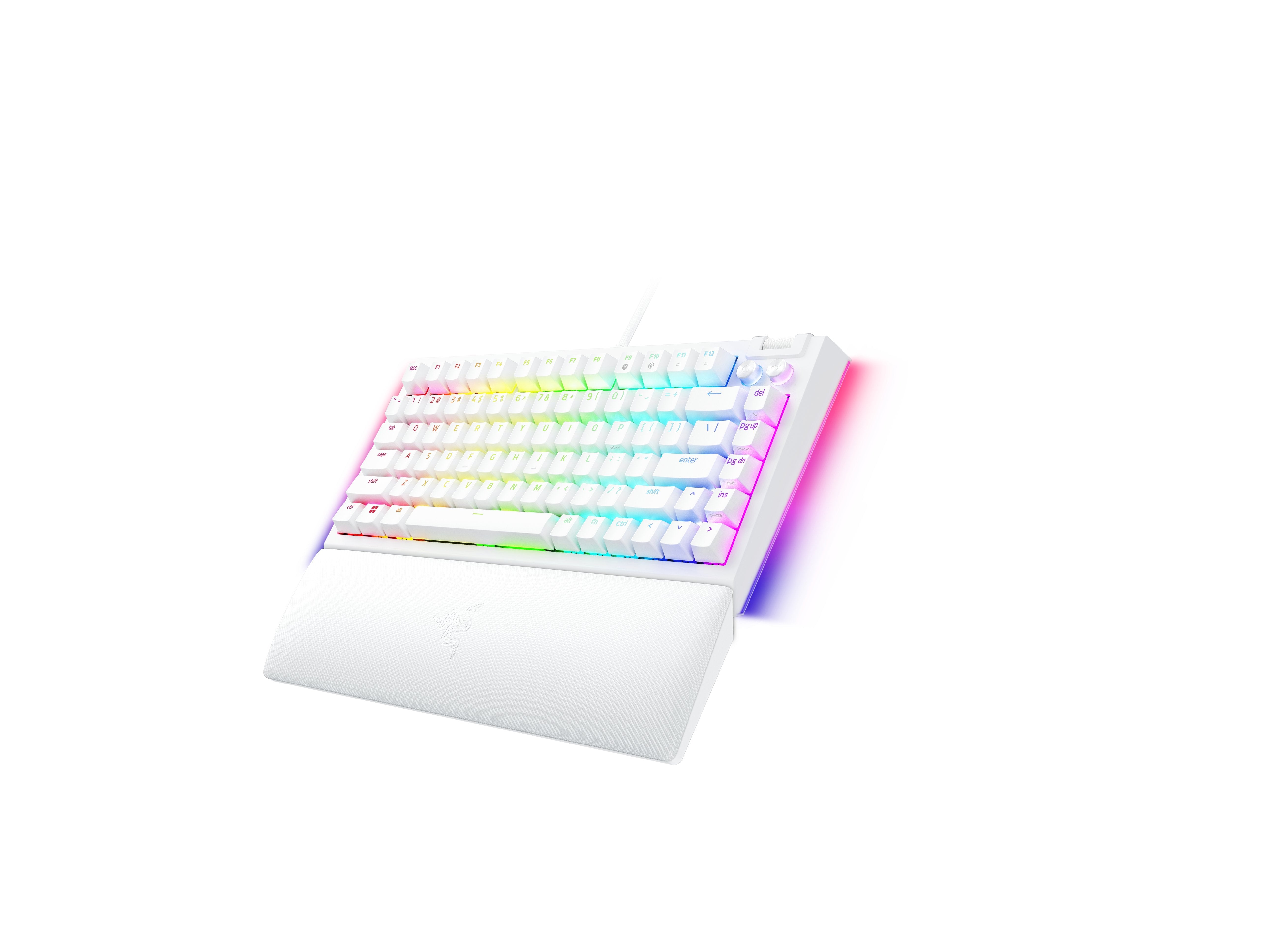 EAN 8887910072271 - Razer BlackWidow V4 75% teclado Juego USB QWERTY Inglés de EE. UU. Blanco imagen 3