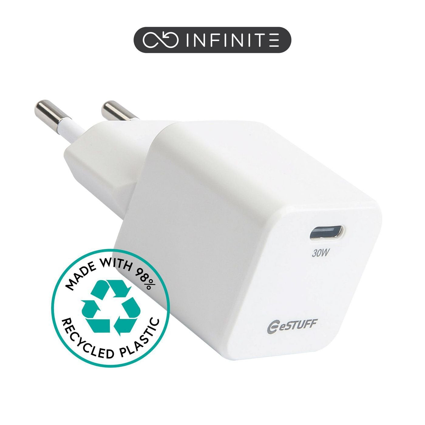 EAN 5715063102015 - eSTUFF ES637027 cargador de dispositivo móvil Smartphone Blanco Corriente alterna Carga rápida Interior imagen 1