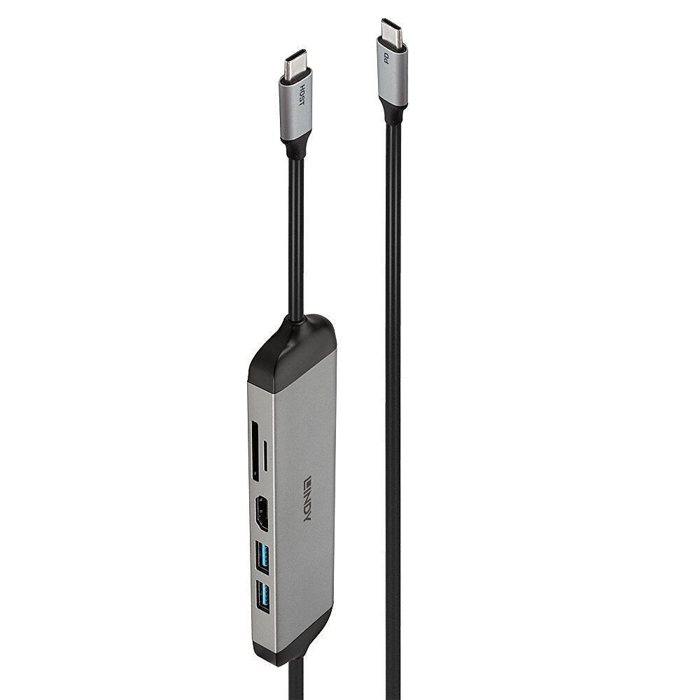 EAN 4002888433266 - Lindy 43326 base para portátil y replicador de puertos Alámbrico USB 3.2 Gen 1 (3.1 Gen 1) Type-C Negro, imagen 1