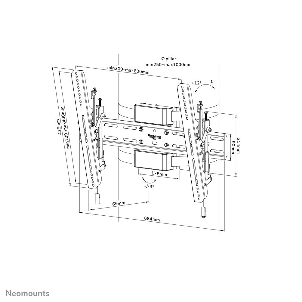 Neomounts By Newstar Select Neomounts Soporte De Tv 40-75'' 50kg Negro